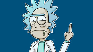 Feel The Power Of Rick's Middle Finger! Wallpaper
