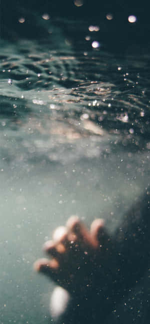 Feeling The Blues - A Sad Mood Reflected On An Aged Phone. Wallpaper