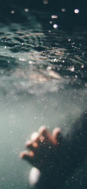 Feeling The Blues - A Sad Mood Reflected On An Aged Phone. Wallpaper