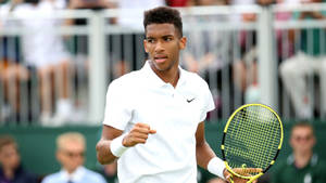 Felix Auger Aliassime White Nike Shirt Wallpaper