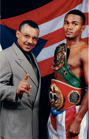 Felix Trinidad Together With The Man In Suit Wallpaper
