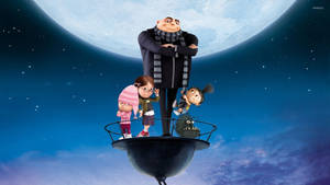 Felonious Gru And Kids Despicable Me 3 Wallpaper