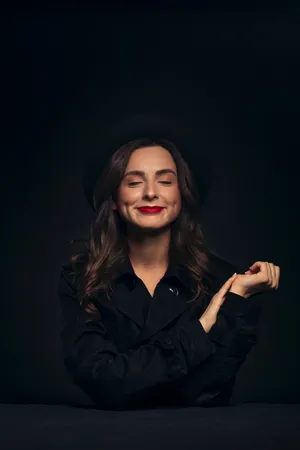 Female Model Black Background Photography Wallpaper