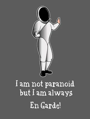 Fencing En Garde Quote Wallpaper