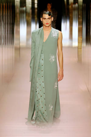 Fendi Green Dress Wallpaper