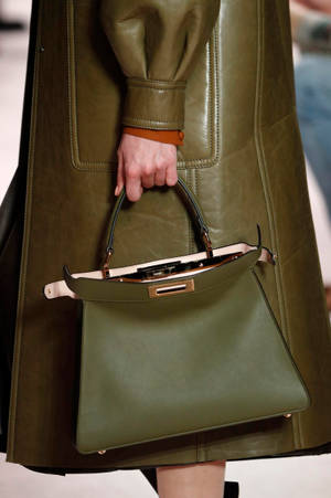Fendi's Gorgeous Green Handbag Wallpaper