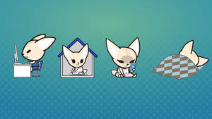 Fenneko Lifestyle Aggretsuko Wallpaper