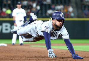 Fernando Tatis Jr Steals Base Wallpaper