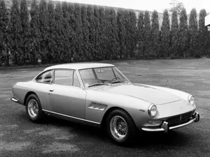 Ferrari 330 Vintage Grayscale Photograph Wallpaper
