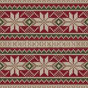 Festive Christmas Sweater Designed For Knitting Wallpaper