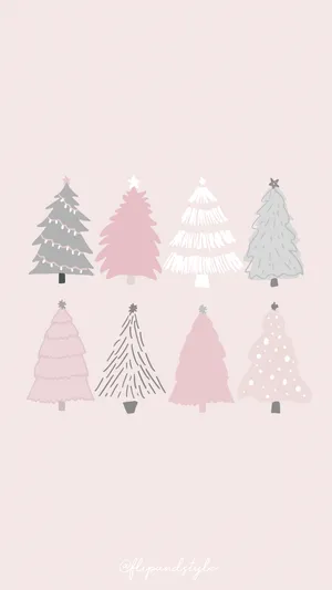 Festive Elegance With Preppy Christmas Theme Wallpaper