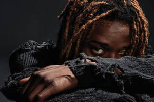 Fetty Wap Hiding With Arms Wallpaper