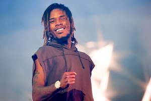 Fetty Wap On Stage Aesthetic Photography Wallpaper