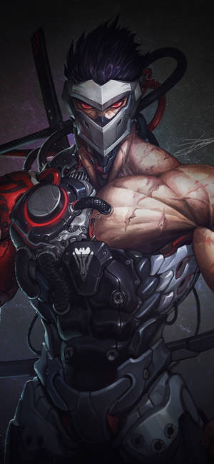 Fierce Blackwatch Genji Iphone Fanart Wallpaper