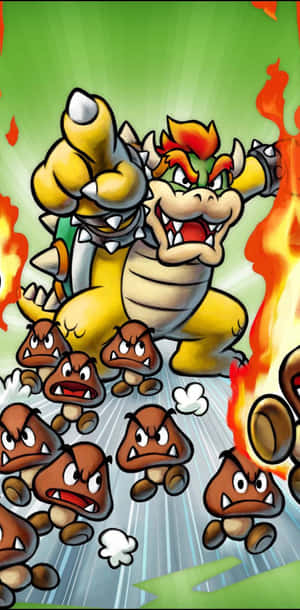 Fierce Bowser Takes Charge Wallpaper