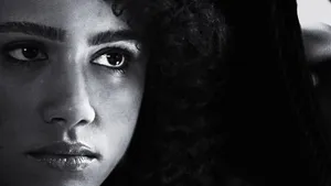 Fierce Look Of Nathalie Emmanuel Wallpaper