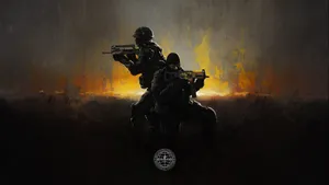 Fiery Counterstrike Counter Terrorists Poster Wallpaper