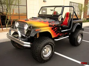 Fiery Design Jeep Wallpaper