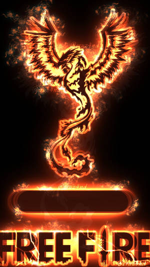 Fiery Free Fire 2021 Logo Wallpaper
