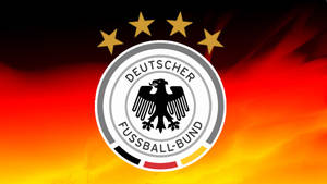 Fiery Germany National Football Team Logo Wallpaper