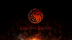 Fiery House Targaryen Sigil Art Wallpaper