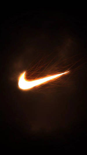 Fiery Nike Iphone Background Wallpaper