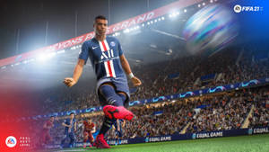 Fifa 21 Ea Sports Figure Kylian Mbappe Wallpaper