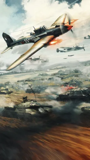 Fighter Airplane And Missile Tank Technology On Display Wallpaper