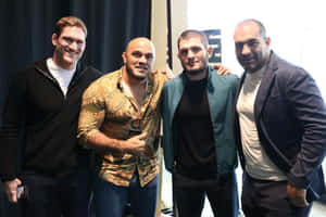 Fighters Posing With Blagoy Ivanov Wallpaper