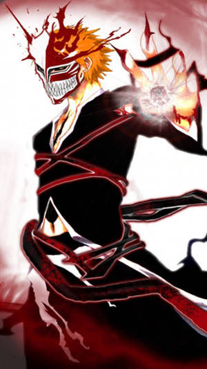 Fighting Hollow Ichigo Bleach Iphone Wallpaper