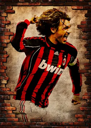 Fighting Mode Paolo Maldini Wallpaper