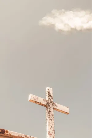 Find Peace In The Beauty Of The Aesthetic Cross Wallpaper