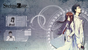 Find Your Place In Time With The Steins Gate Digital Identification Poster Wallpaper