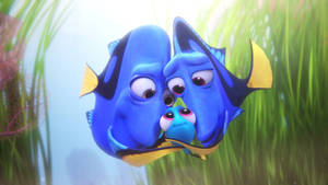 Finding Dory Loving Parents Wallpaper