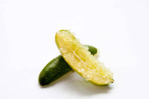 Finger Lime Sliced Open Wallpaper