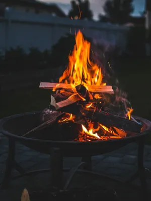 Fire Pits Burning Logs Campfire Wallpaper