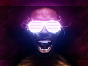 Fired-up Party Goer Wallpaper