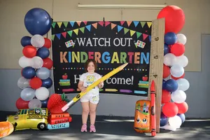 First Dayof Kindergarten Celebration Wallpaper