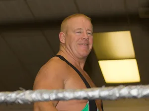 Fit Finlay Smiling Stampede Wrestling Show Wallpaper