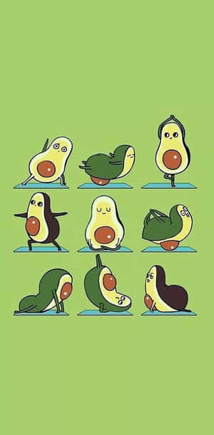 Fitness Avocado Iphone Wallpaper