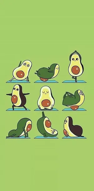 Fitness Avocado Iphone Wallpaper