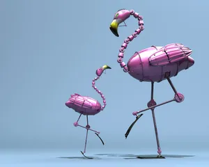 Flamingo Robot - The Perfect Combination Of Technology And Design Wallpaper