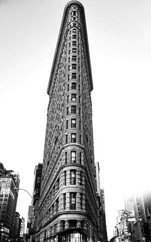 Flatiron New York Black And White Wallpaper