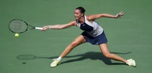 Flavia Pennetta Playing Tennis Wallpaper
