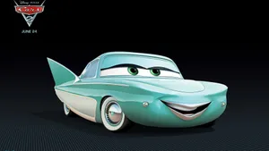 Flo From Pixar's Cars Wallpaper