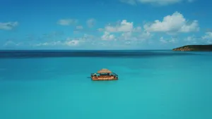 Floating Bar Antigua And Barbuda Wallpaper