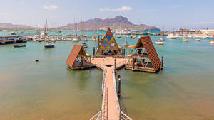 Floating Music Hub In Cape Verde Wallpaper