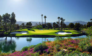 Flower Garden Golf Course Wallpaper