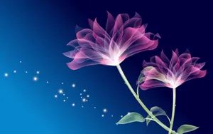 Flower In 4d Wallpaper