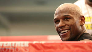 Floyd Mayweather Smiling In The Ring Wallpaper